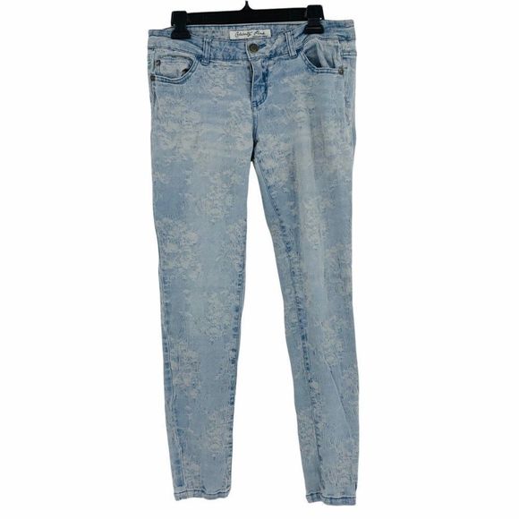 Women's Jeans Celebrity Pink sz 7 Texture 9848 - Picture 6 of 7